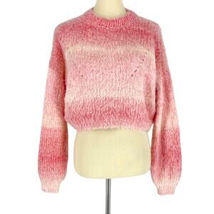 Wild Fable Pink Spacedye Crewneck Pullover Sweater Large